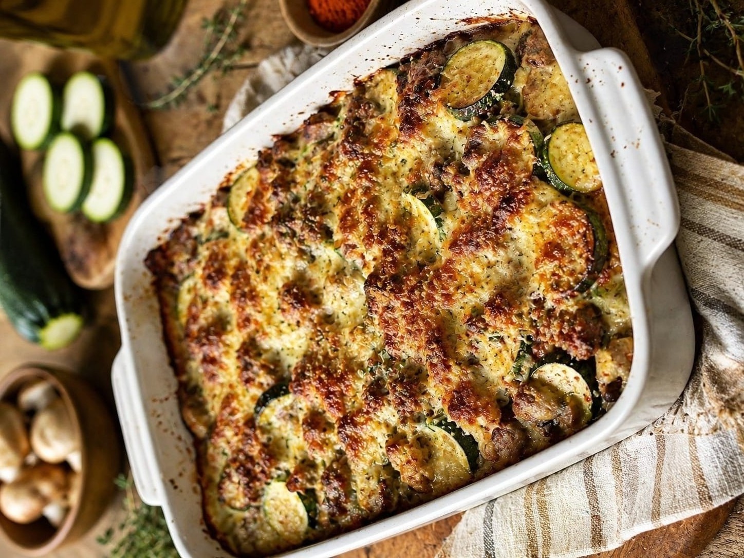 Gratin Catalan de courgettes