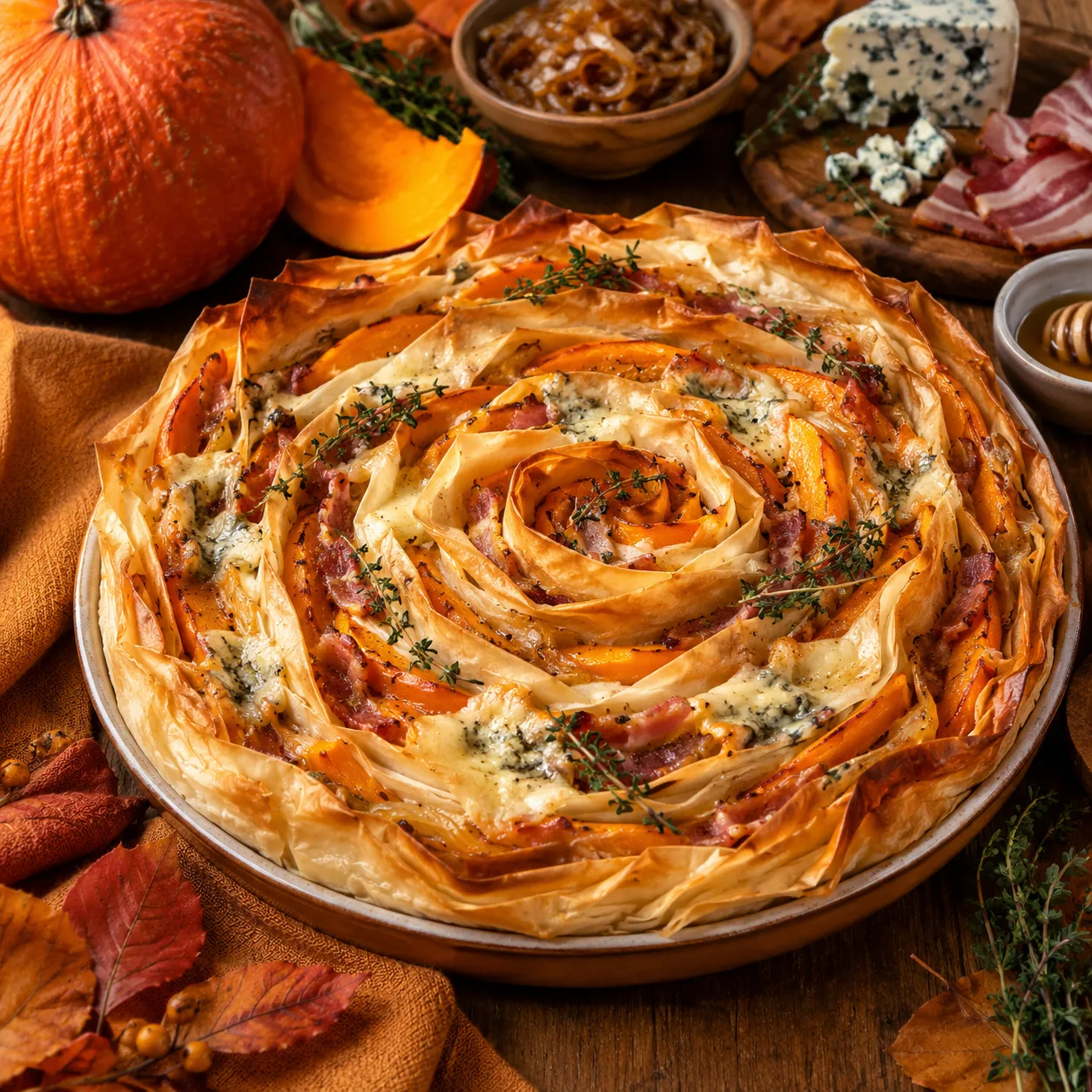 Tarte Filo au potimaron