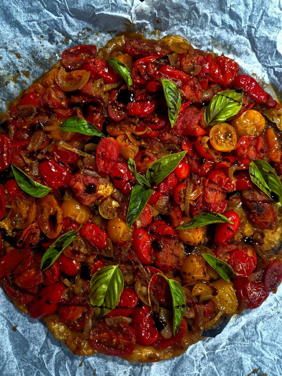 Tarte Tatin aux tomates cerises