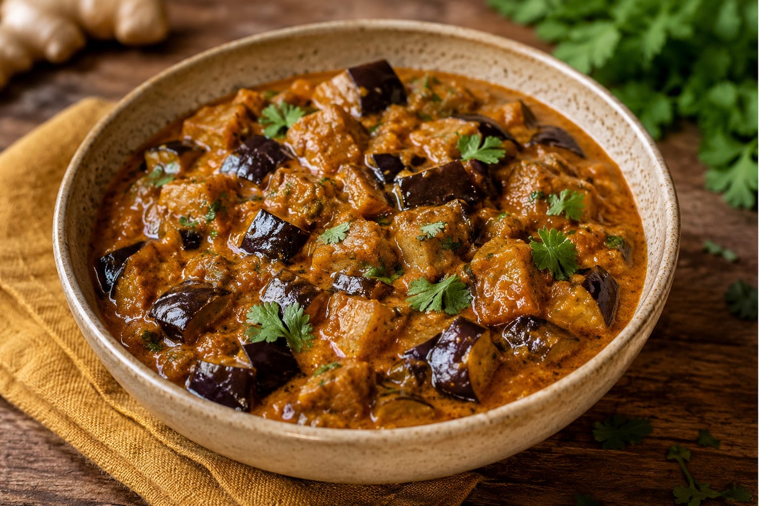 Curry d'aubergine